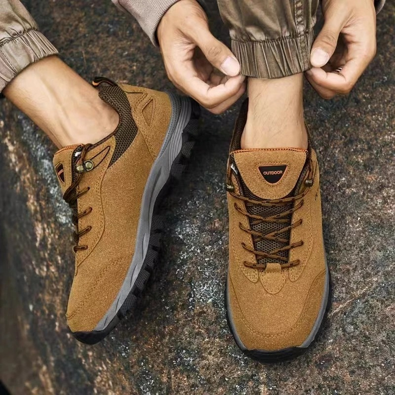 Baskets de Randonnée en Cuir Suédé pour Homme