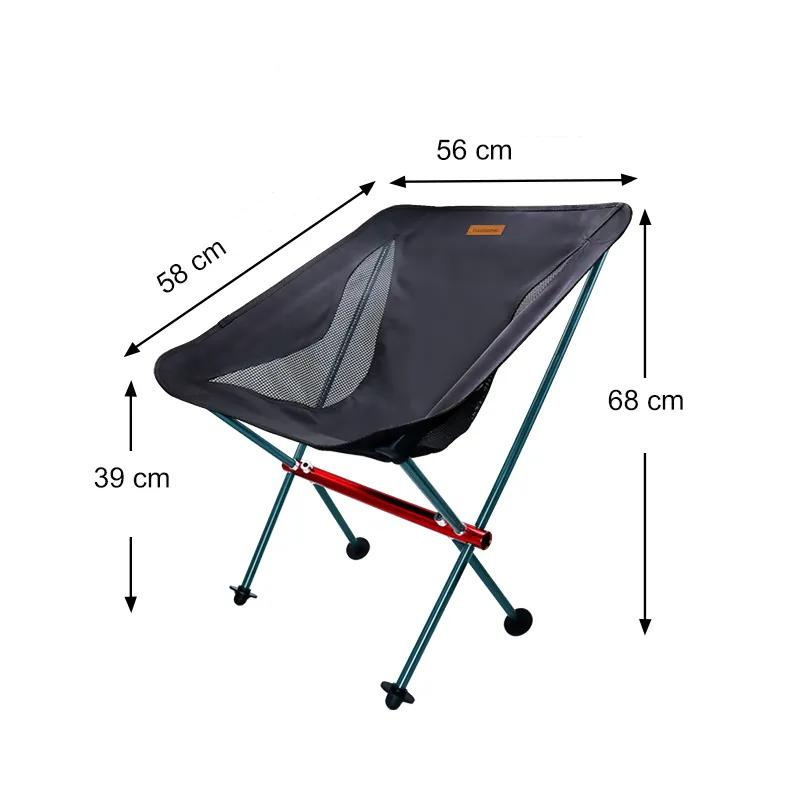 Chaise de Camping Pliante Ultra-Légère dimensions