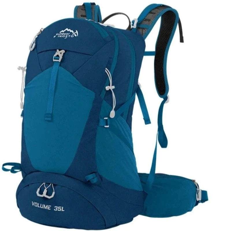 Sac de randonnée et d'alpinisme étanche pour homme et femm 35L bleu