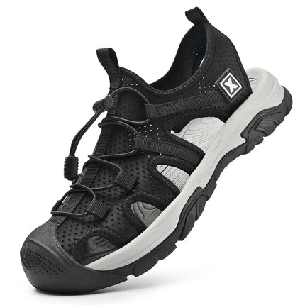 Sandales randonnée été en maille noir