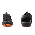 Sandales de Randonnée Homme Noir et Orange - Vignette | Marmote