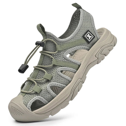 Sandales randonnée été en maille vert