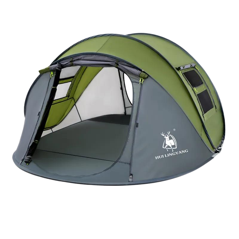 Tente de Camping à Déploiement Automatique vert