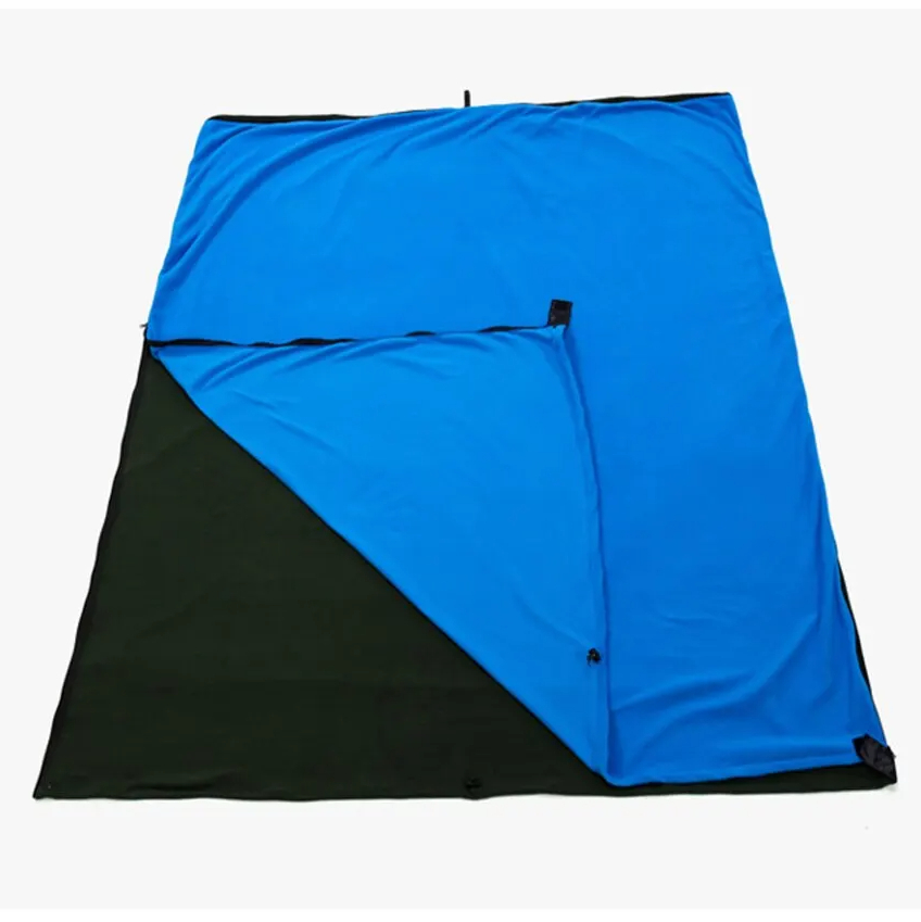 Drap Sac de Couchage Bleu Doux et Portable