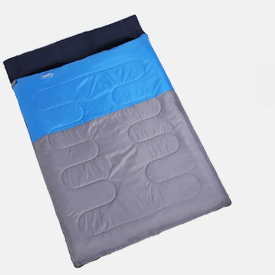 Sac de Couchage 2 Personnes Séparable en Tissu Anti Déchirures sur fond gris