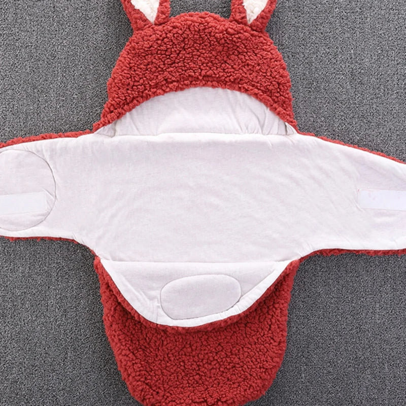 Sac de Couchage pour Bébé en Coton avec Oreilles de Lapin