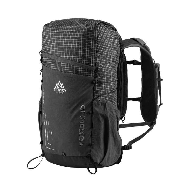 sac à dos randonnée hommes 30l noir sur fond blanc
