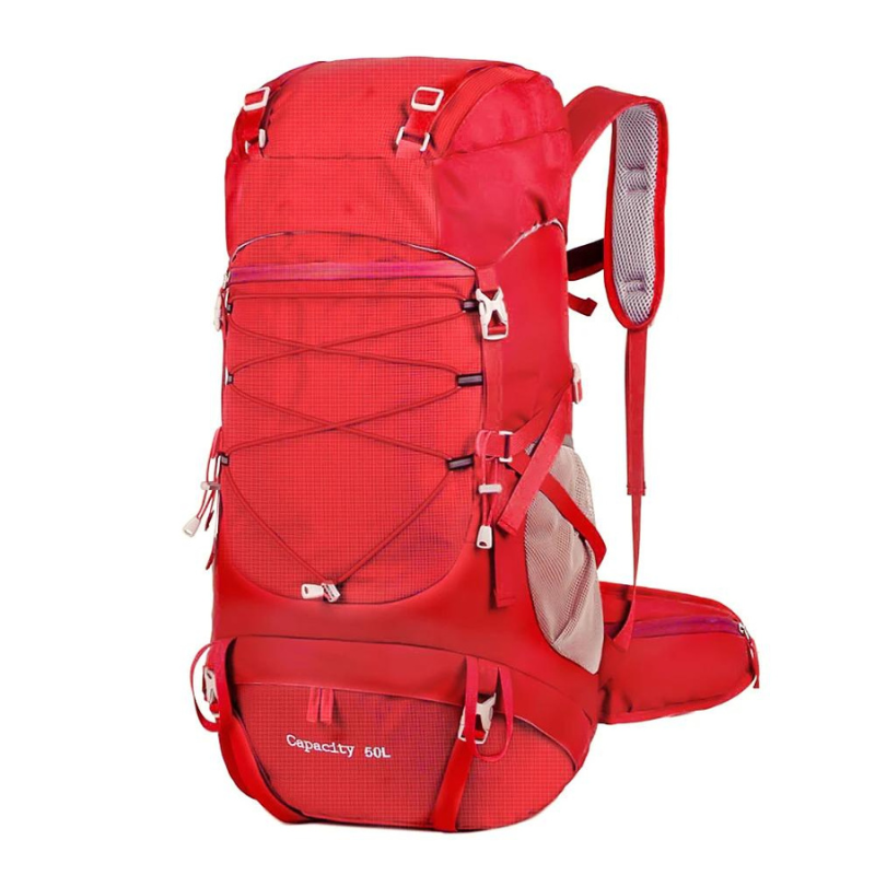 Sac à dos randonnée homme 50l rouge