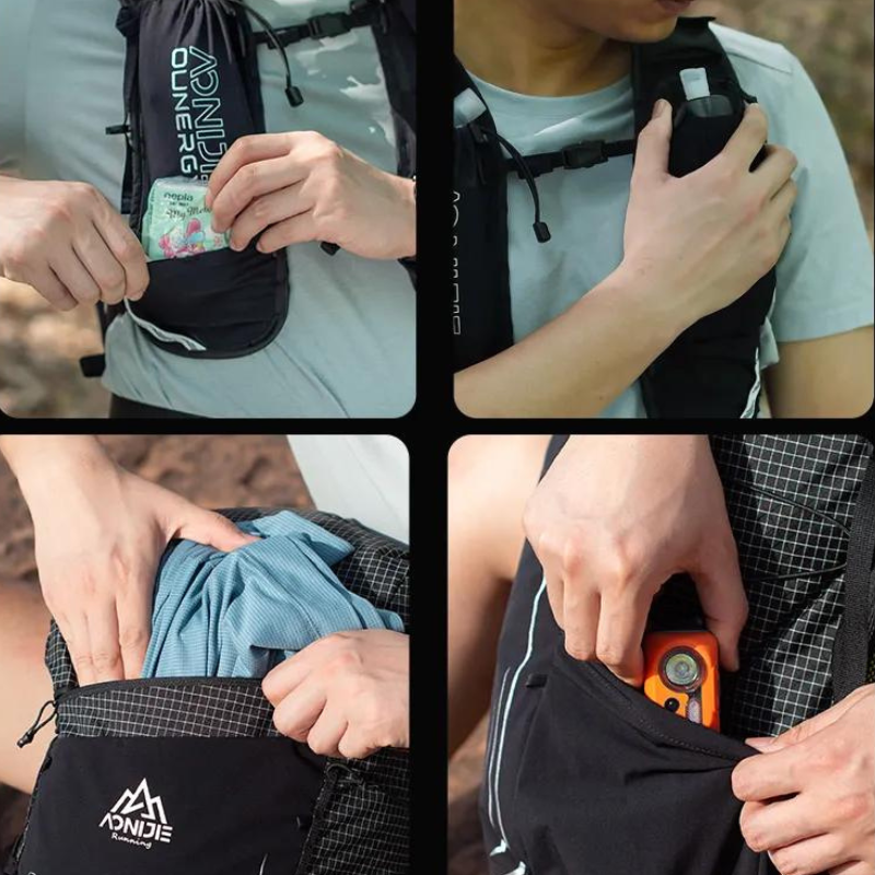 sac à dos trail 20l avec différent compartiments