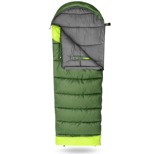 Sac de Couchage Grand Froid en Tissu Résistant sur fond blanc