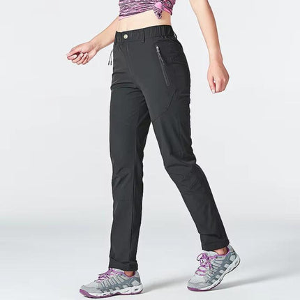 Pantalon de randonnée pour femmes imperméable noir