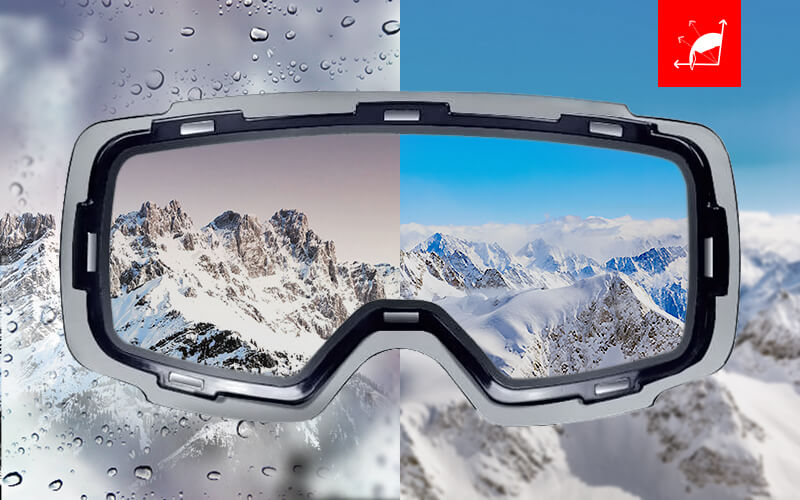 Masque ski visiere online interchangeable