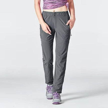 Pantalon de randonnée pour femmes imperméable gris