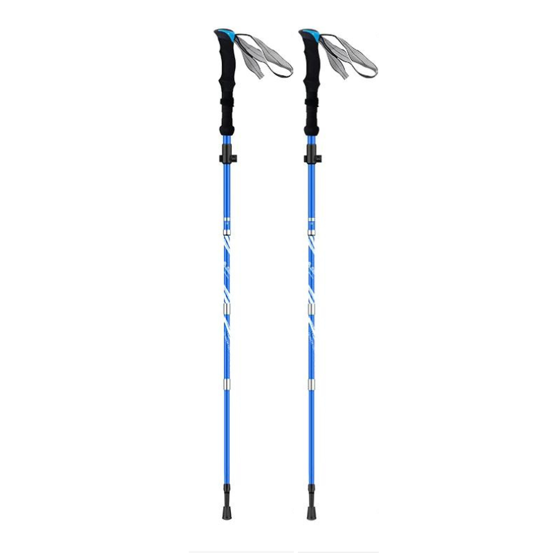 Bâtons de Randonnée Ajustables 115-135 cm bleu
