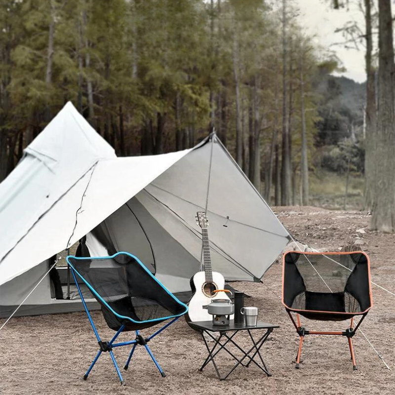 Chaise de Camping Portable en Alu et Tissu Oxford