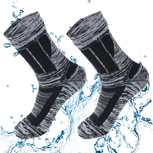 Chaussettes Imperméables et Respirantes pour Activités de Plein Air gris