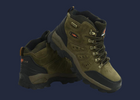 Chaussures de Montagne Hautes en Cuir Suède khaki
