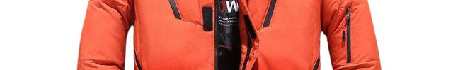 Doudoune en duvet pour homme orange