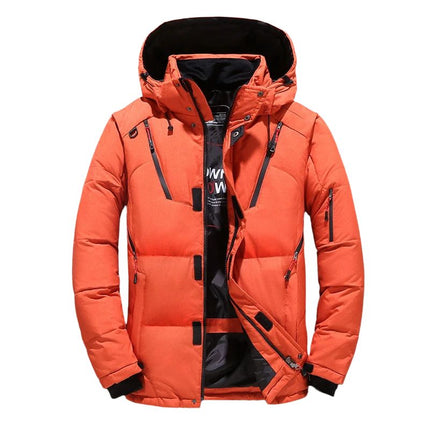 Doudoune en duvet pour homme orange