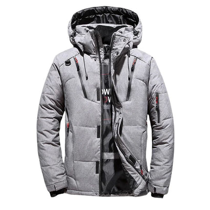 Doudoune en duvet pour homme gris