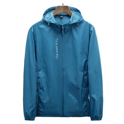 Coupe-vent randonnée ultralégère bleu