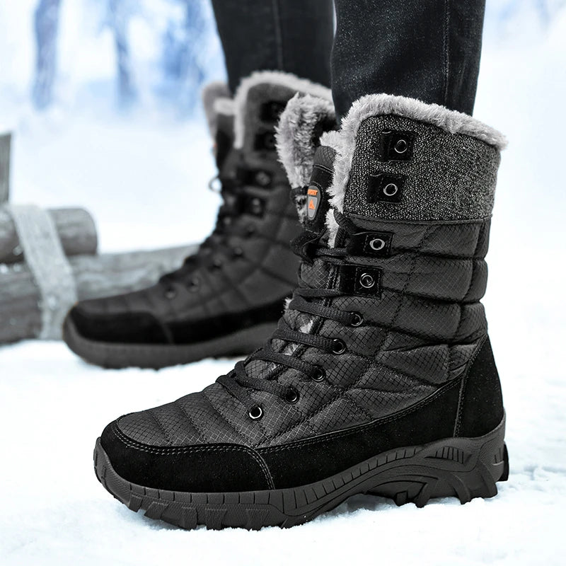 JSWEI Bottes d'hiver pour femme – Bottes de neige à lacets douces et confortables en fausse fourrure pour l'extérieur, noir, pointure 39 JSWEI Bottes d'hiver pour femme – Bottes de neige à lacets douces et confortables en fausse fourrure pour l'extérieur, noir, pointure 39