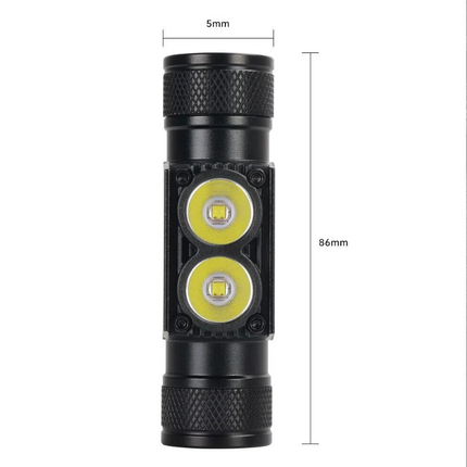Lampe Frontale Puissante à Double LED