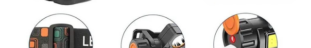 Lampe Frontale Puissante avec 2 Modes d'Éclairage