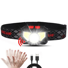 Lampe Frontale Puissante avec Capteur de Mouvement