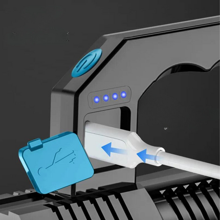 Lampe Torche Puissante avec Poignée chargeur usb