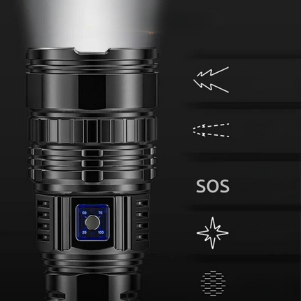 Lampe Torche Ultra Puissante avec Batterie Intégrée