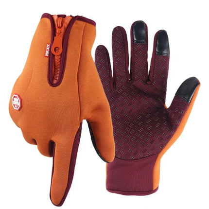 Gants de randonnée légères imperméables orange