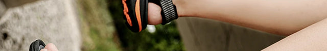 Sandales pour randonnée noir et orange