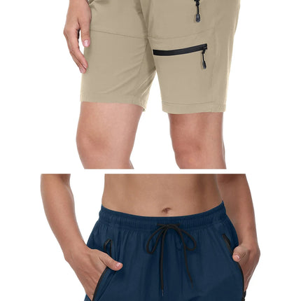 Short cargo léger pour femme