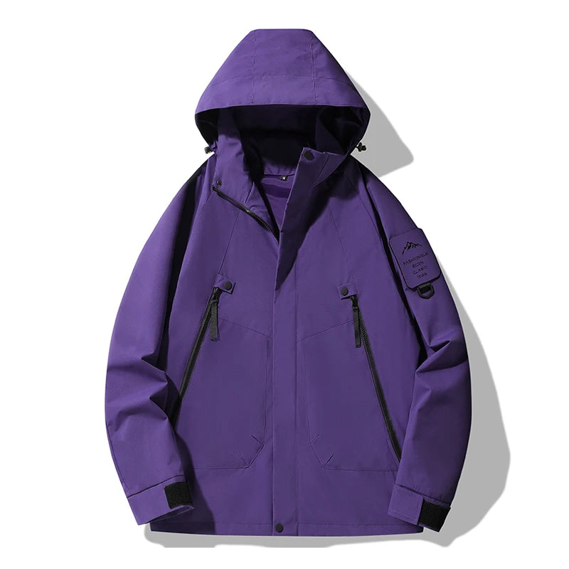 Veste randonnée et ski imperméable violet