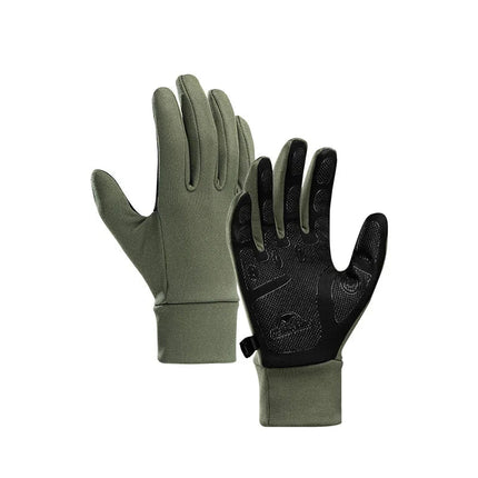 Gants randonnée antidérapants pour écran tactile vert