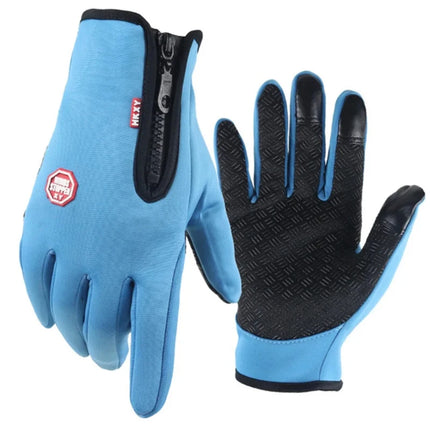 Gants de randonnée légères imperméables bleu clair