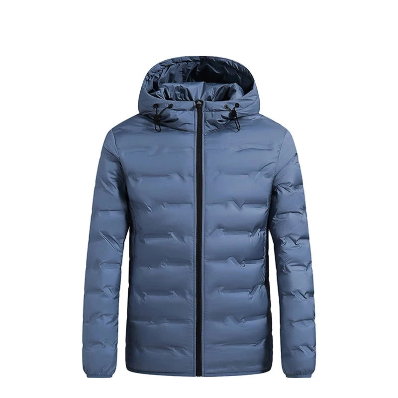 Doudoune Homme Chaude Avec Capuche - Duvet De Canard - Imperméable - Pour L'hiver, Randonnée, Ski, Quotidien