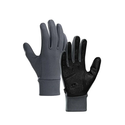 Gants randonnée antidérapants pour écran tactile gris