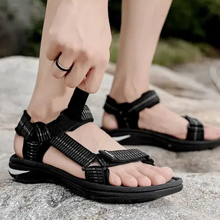 Sandales pour randonnée noir et orange