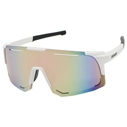 Lunettes de soleil de randonnée pour hommes et femmes blanc noir