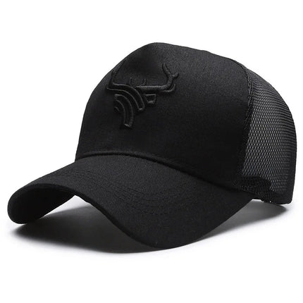 Casquettes randonnée unisexes brodée noir