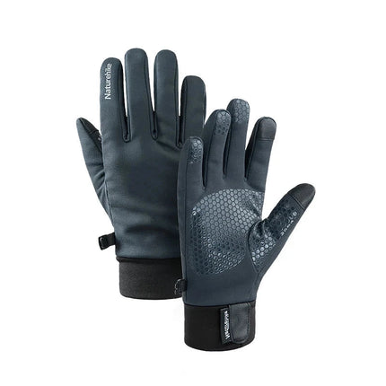 Gants de randonnée imperméables pour hommes et femmes gris