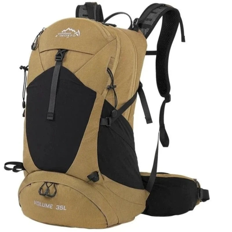 Sac de randonnée et d'alpinisme étanche pour homme et femm 35L khaki