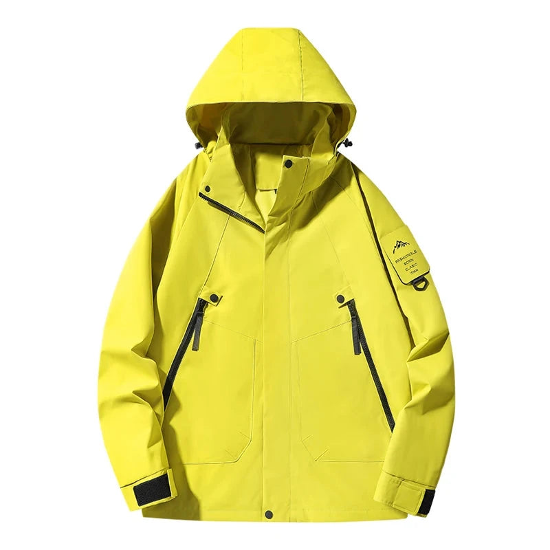 Veste randonnée et ski imperméable jaune