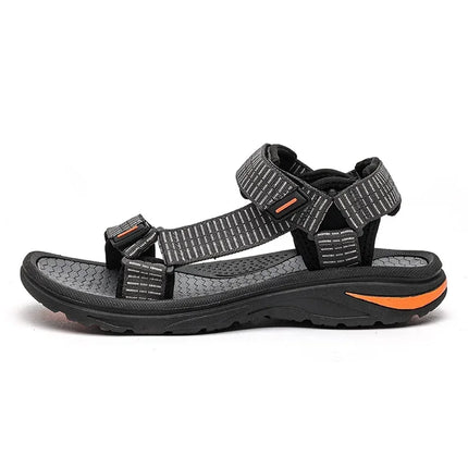 Sandales pour randonnée noir et orange robuste