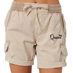 Short cargo imprimé Queen pour femme - Vignette | Marmote