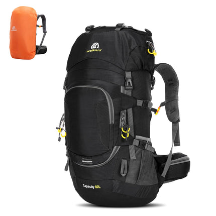 Sac à dos de randonnée étanche avec housse de pluie 60L