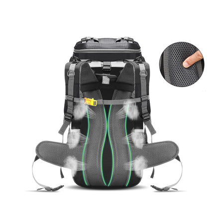 Sac à dos de randonnée étanche avec housse de pluie 60L