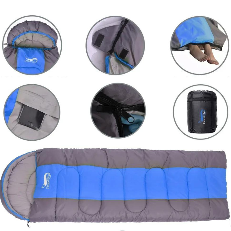 Sac De Couchage - Noir Neige 4 Saisons Par Temps Froid, Léger, Portable Sac De Couchage - Noir Neige 4 Saisons Par Temps Froid, Léger, Portable